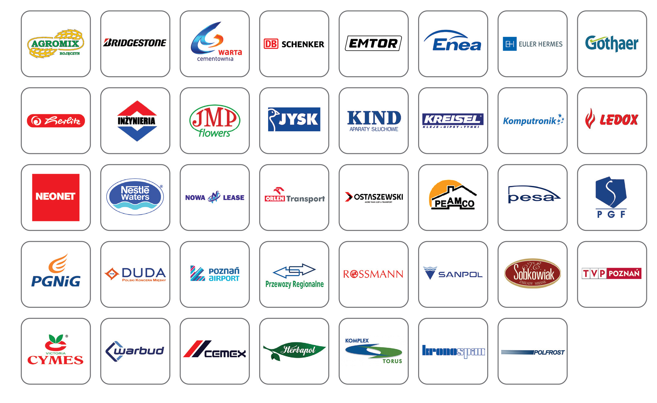 Logotypy firm, które zaufały Data System